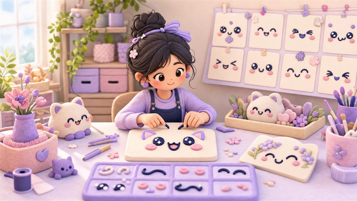 zFont3 kawaii face maker with cute kaomoji and text expressions